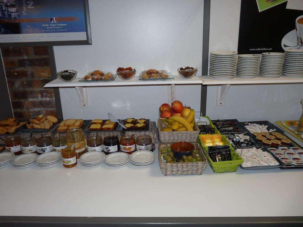 Brit Hotel Bosquet Carcassonne Cite ร้านอาหาร รูปภาพ